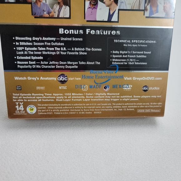 Grey's Anatomy Complete Fifth Season 7-Disc DVD Set - Picture 4 of 7